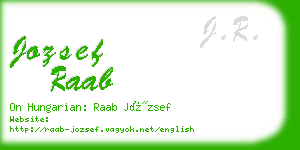 jozsef raab business card